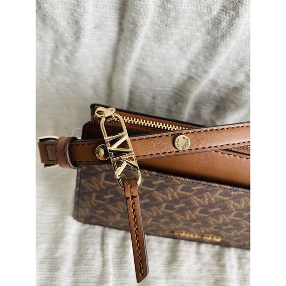 NWT Michael Kors Empire  Signature Logo Convertible Crossbody Bag & Card Case - Picture 11 of 14